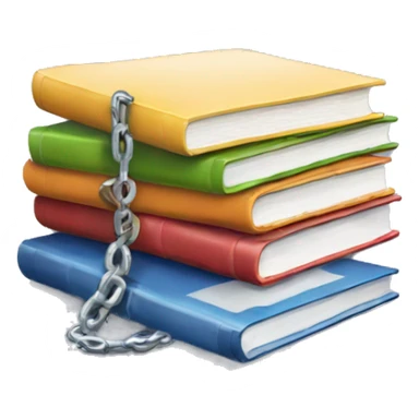 Resource Emoji 
Usage: To refer to shared resources or reference materials.
Design Idea: A stack of books with a chain link. sticker