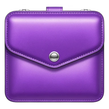 glitter purple wallet sticker