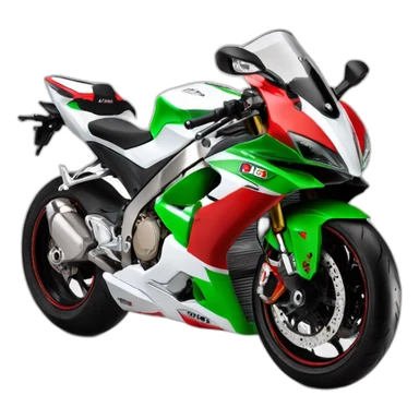 APRILIA RSV4 BLANC VERT ROUGE sticker