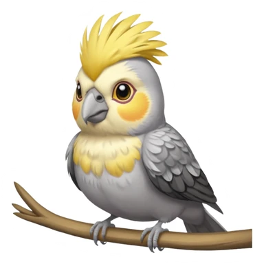 cockatiel bird chilling  sticker
