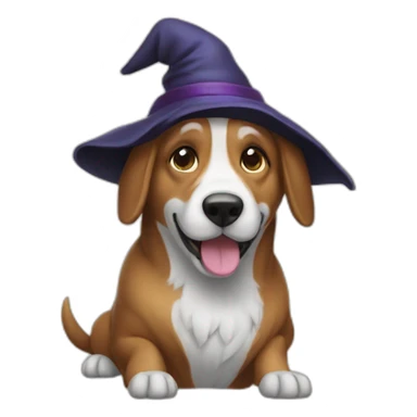 Chien sorcier sticker
