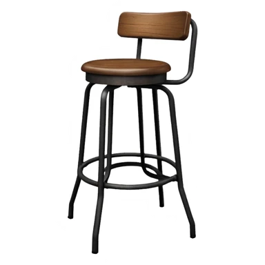 Bar stool and tipped over bar stool sticker