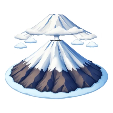 Mount Fuji with a clean background sticker