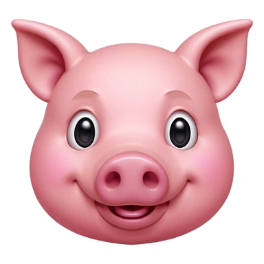 Cinematic Comical Pig Portrait Emoji, Head tilted dramatically with an exaggeratedly amused expression, featuring a striking rosy-pink hide with a playful snout and wide, expressive eyes filled with playful disbelief, Simplified yet hilariously expressive features, highly detailed, glowing with a slightly sassy glow, high shine, dramatic yet playful, stylized with an air of cheeky mischief, bright and endearing, soft glowing outline, capturing the essence of a spirited and over-the-top pig, so meme-worthy it feels like it could oink its way into internet fame instantly! sticker