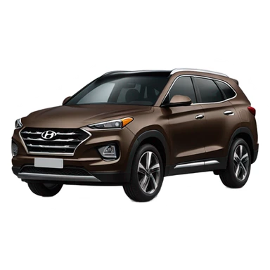 Brown suv Tuscan Hyundai  sticker