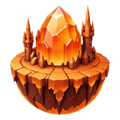 crystal mars planet, surface covered in glowing crystals  sticker