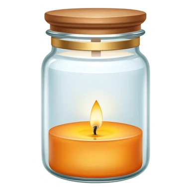  scented candle in a jar sticker