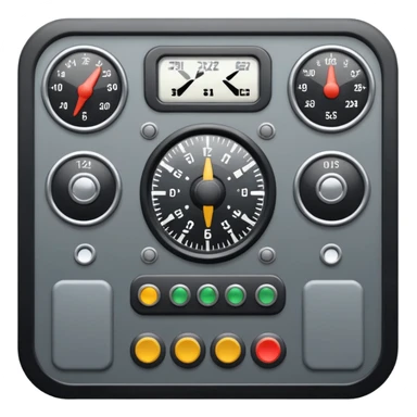 just the central flight panel of a cargo helicopter with a white backround sticker