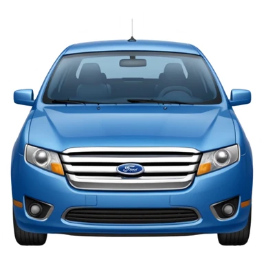 a blue 2010 Ford fusion sticker