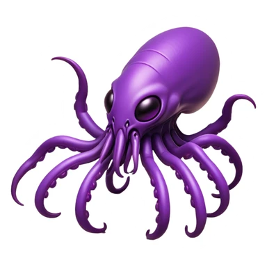 Clash of Clans aesthetic: Cinematic fierce Zerg Alien Emoji, rendered in a 3D vector-style similar to standard emojis with minimal shading and bold, simplified shapes. A compact, isometric, otherworldly creature with insectoid, organic details and subtle, eerie tentacles, softly glowing with a sinister alien charm. Simplified yet unmistakably iconic, highly detailed and consistent, glowing with a soft, spectral radiance and high shine. Stylized with a touch of bio-engineered mischief and a soft glowing outline, capturing the essence of a fearsome extraterrestrial menace with a playful twist! sticker