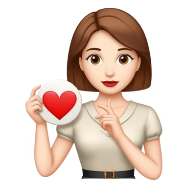 Lady with I love Liam sign  sticker