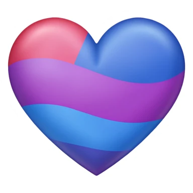 bisexual flag heart sticker