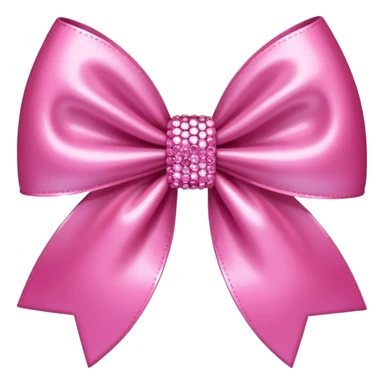 very sparkly bow pink sticker