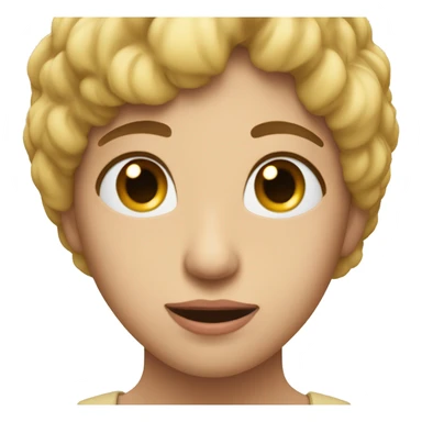 Visage endormi amoureux sticker