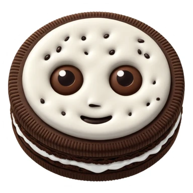 GALLETA OREO, CON DOS OJOS Y DOS MANOS sticker