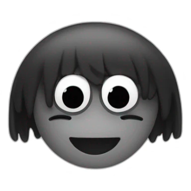 Blanc fouette un noir sticker