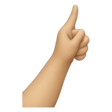 pointing to one own’s head sticker