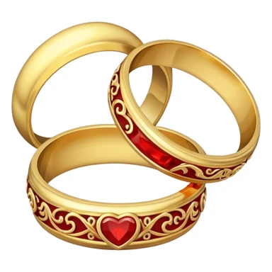 2 bloody wedding rings sticker