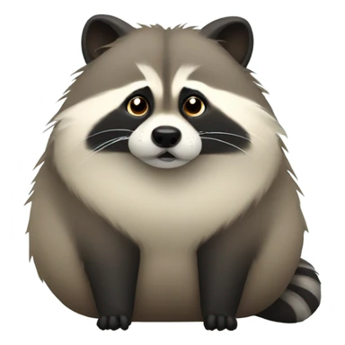 fat raccoon dog sticker