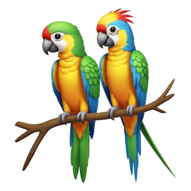 Sf parrots  sticker