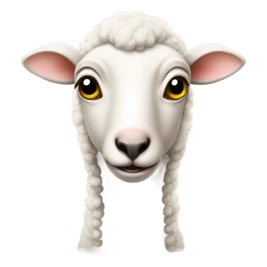 strange looking hairless sheep  sticker