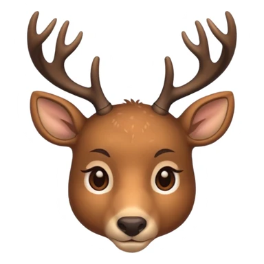 Deer face 🦌 sticker