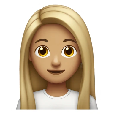 tan girl with braces long dark hair straight sticker