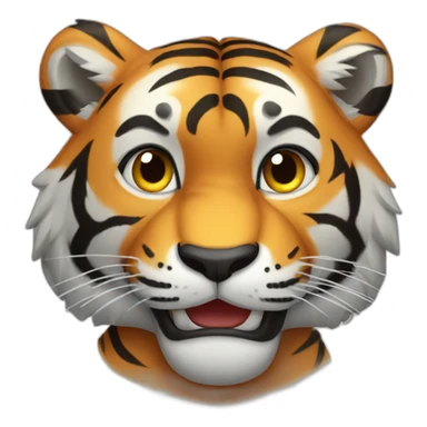 Tiger with his arms crossed sticker