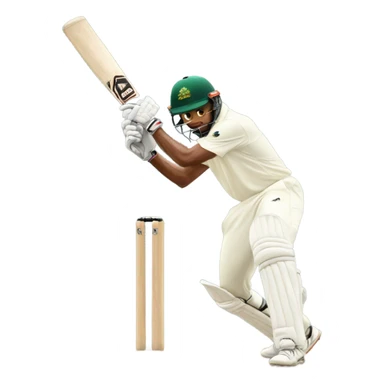 A cricket playing cricket sticker
