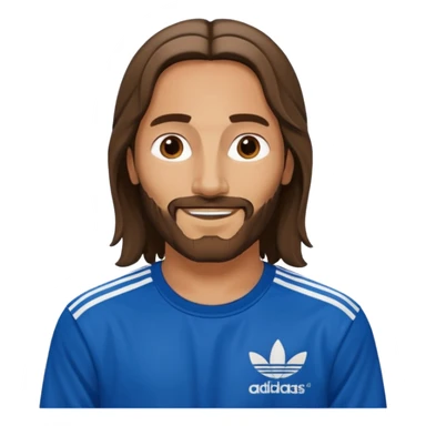 jesus in adidas clothes looking cool sticker