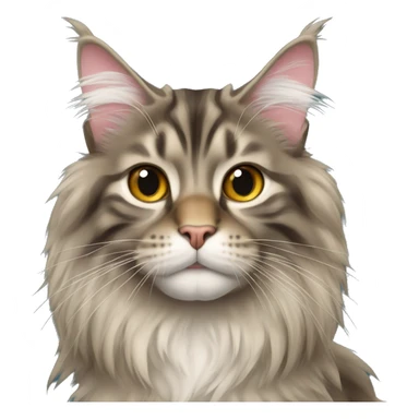 Maine Coon cat sticker