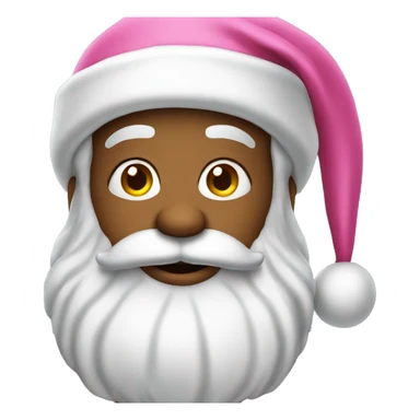 Pink Santa Claus sticker