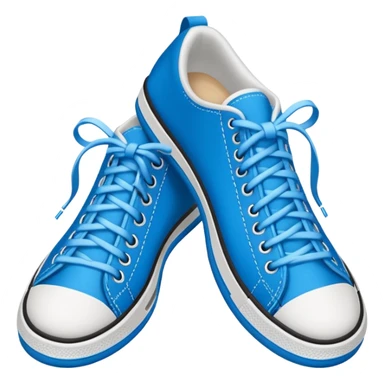 make an emoji of blue shoe laces only- they should be long and stringy sticker