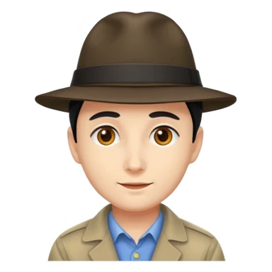 saturo gojo with a hat sticker