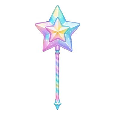 Kawaii decora cutecore starlight staff sticker