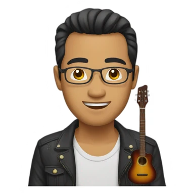 indonesian-guy-guitar sticker