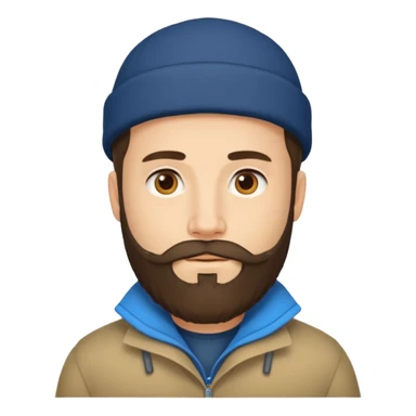 cübbe giyen takkeli sakallı bir insan emojisi sticker