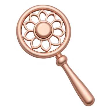 Rosegold baby rattle sticker