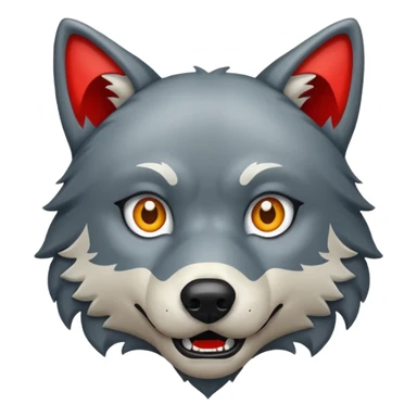 Wolf danger sticker