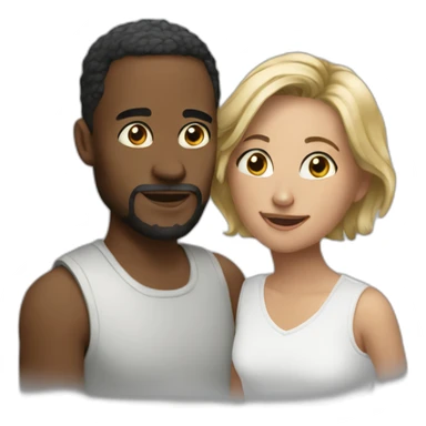 discussion between artist and fan sticker