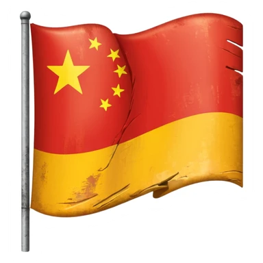 China Unknown flag sticker