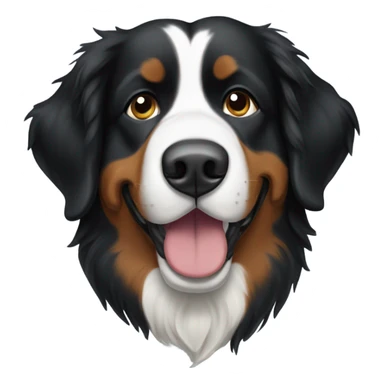 bernese mountain dog in emoji Apple  sticker