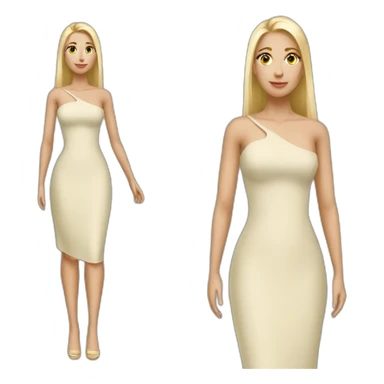 Hot blonde woman jn dress sticker
