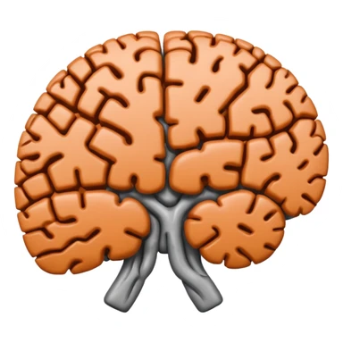 a fuzzy brick inside of a brain sticker