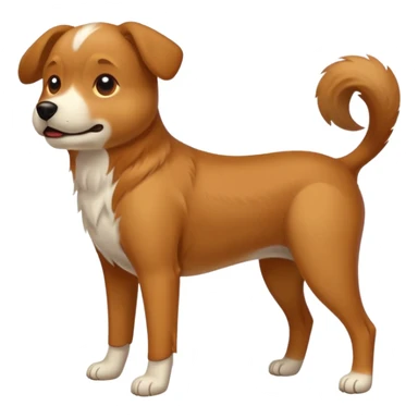 Dog peeing with leg up sticker