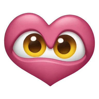 Heart eyes while drooling sticker