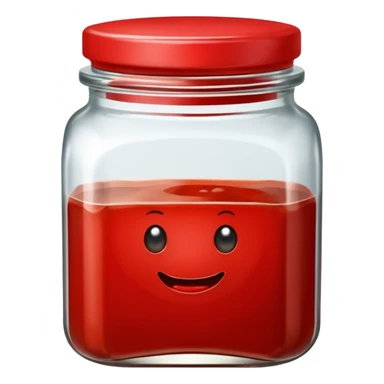 chilli bean sauce in a short wide neck square jar sticker
