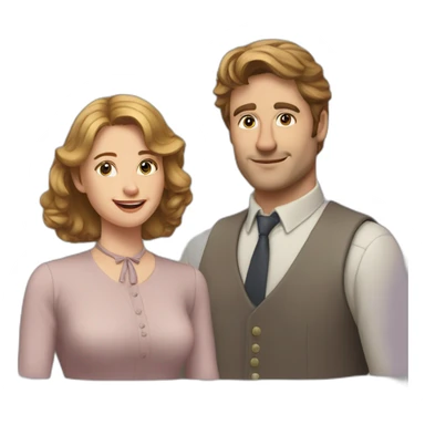 Anna smith et John Bates sticker