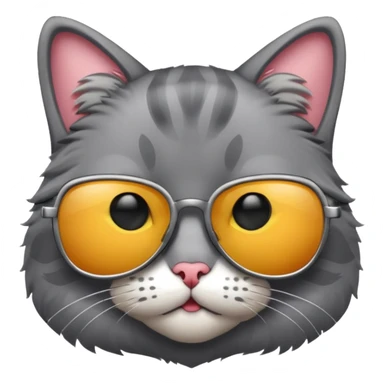 Cat wearing sunglasses sticker