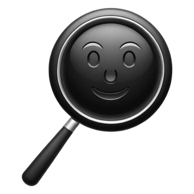 black search icon sticker